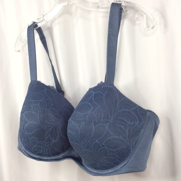 Joyspun Women's Bra 44D Blue Lace Comfort Straps Underwired - Picture 2 of 10